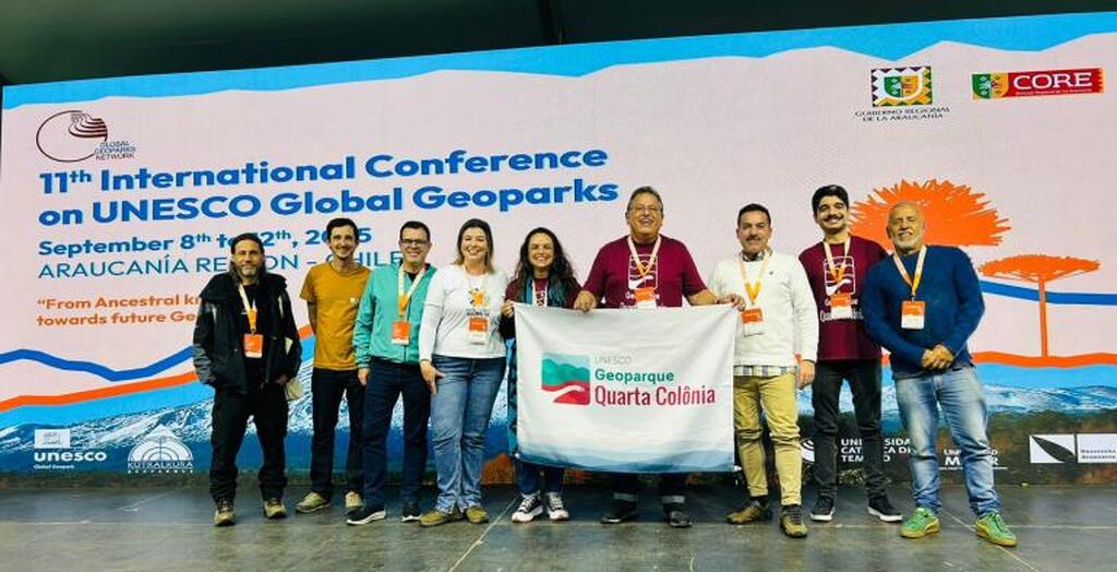 título imagem Comitiva de Santa Maria e região participa da 11ª Conferência Internacional de Geoparques da Unesco, no Chile