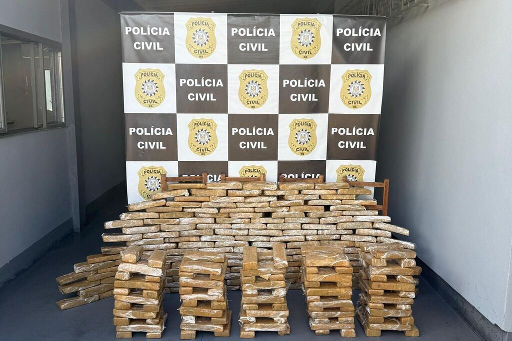 Polícia Civil de Santa Maria apreende mais de 200 quilos de maconha em cidade do noroeste do estado