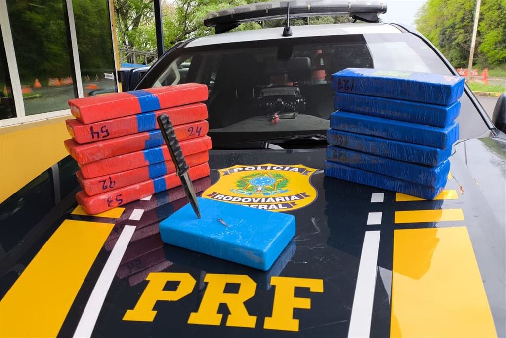 título imagem PRF apreende mais de 50 quilos de drogas em Santa Maria