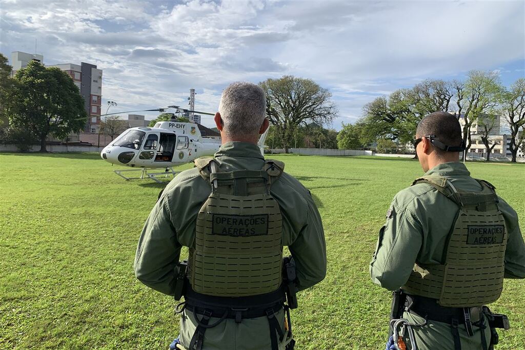 título imagem Brigada Militar realiza simulado de resgate aéreo em Santa Maria