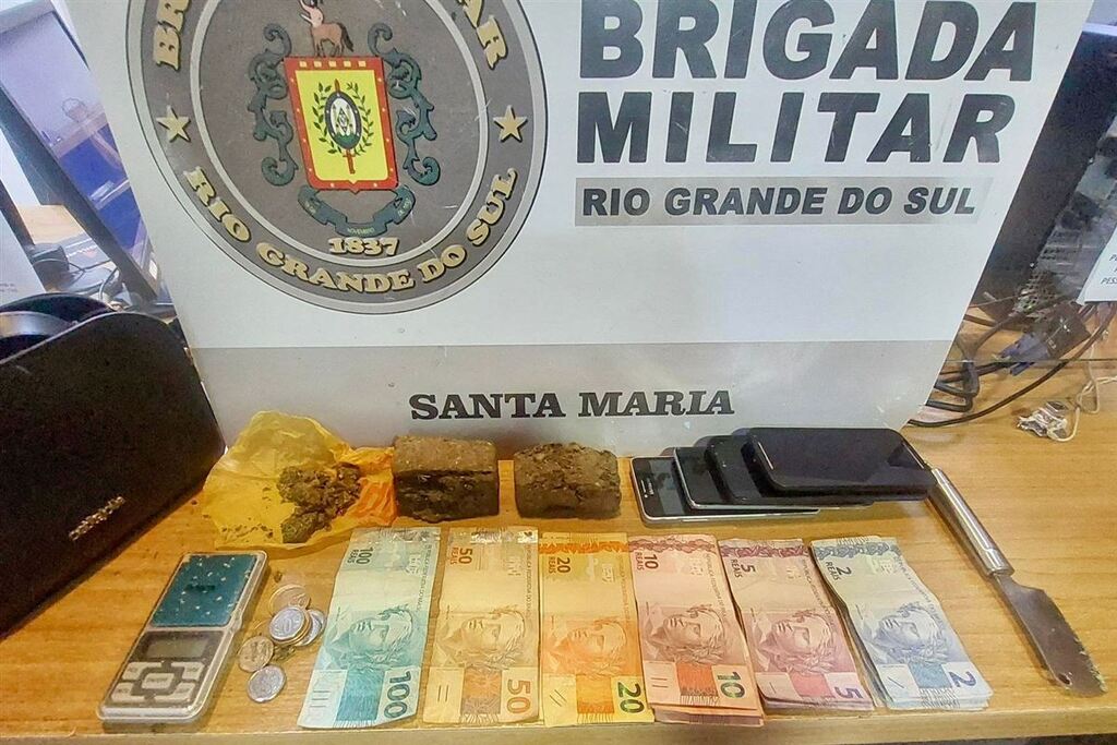 título imagem Homem é preso por tráfico de drogas durante operação da Brigada Militar em Santa Maria