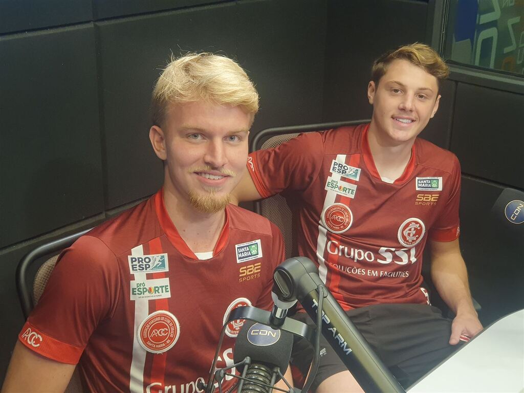 título imagem Dois dos destaques do sub-20 do Inter-SM foram entrevistados no Programa Papo D Esporte