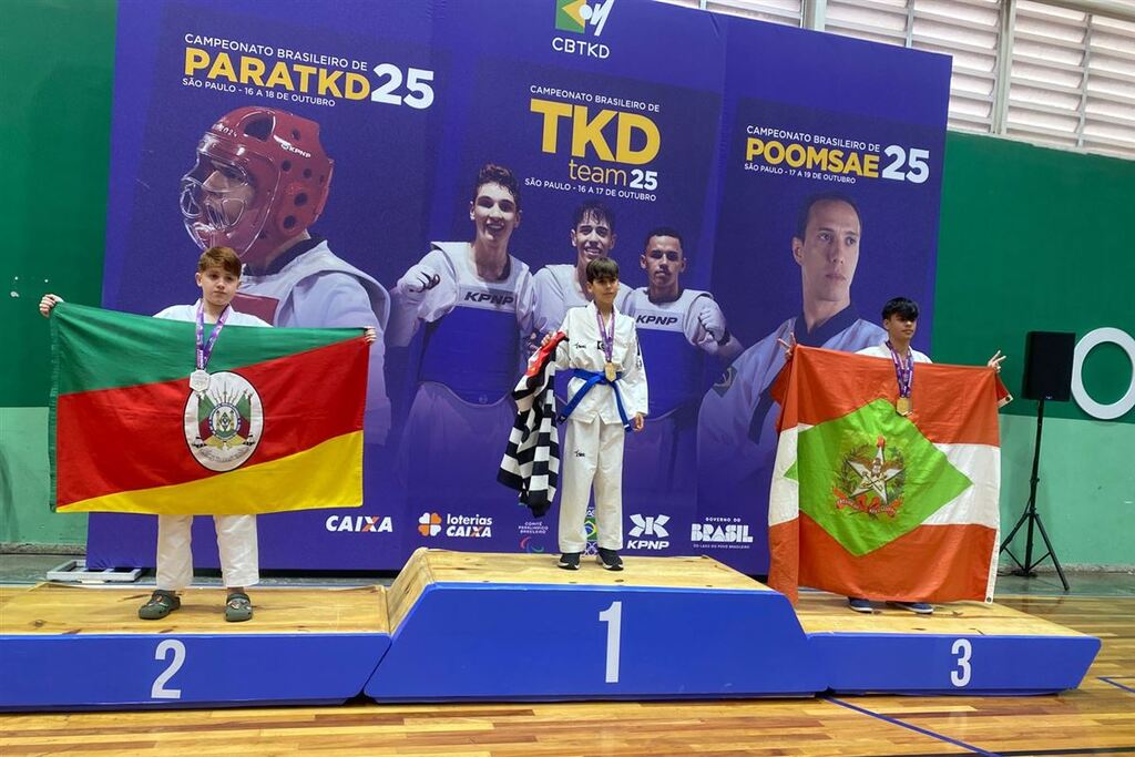 Santa-mariense garante medalha de prata no Campeonato Brasileiro de Taekwondo