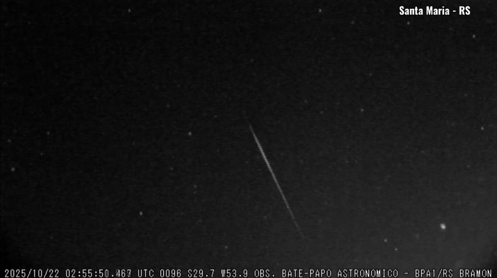 VÍDEO: Fragmentos do Cometa Halley iluminaram o céu de Santa Maria nesta madrugada