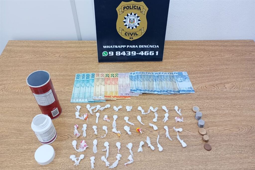 Mulher é presa em flagrante com porções de cocaína em Tupanciretã