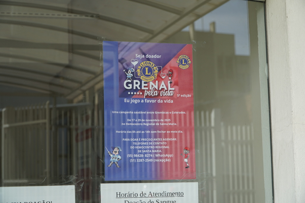 título imagem Campanha Gre-Nal pela Vida começa na próxima semana com meta de 500 doações de sangue em Santa Maria
