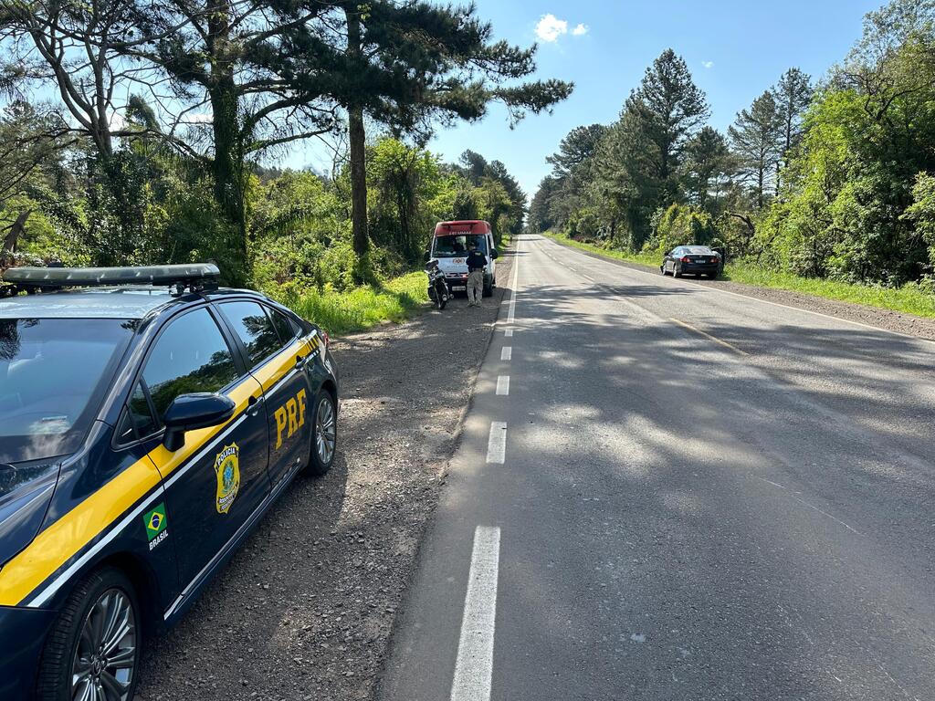 título imagem Motociclista fica ferido em colisão na BR-287, em Jaguari