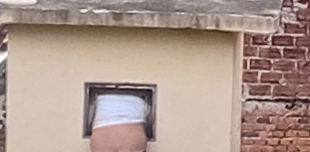 Homem alega buscar lugar para dormir, tenta invadir depósito de UBS e fica preso na janela; caso ocorreu em Santa Maria