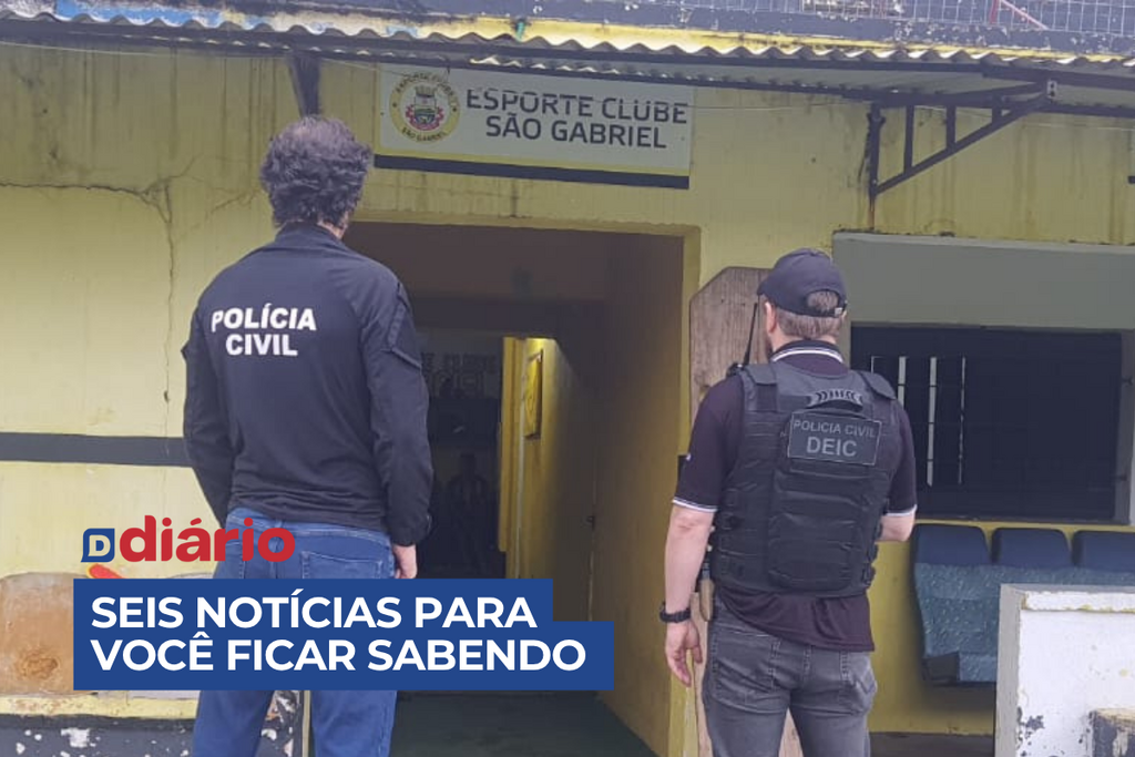 Clube da região é alvo de operação policial por suspeita de manipulação de resultados e outras seis notícias