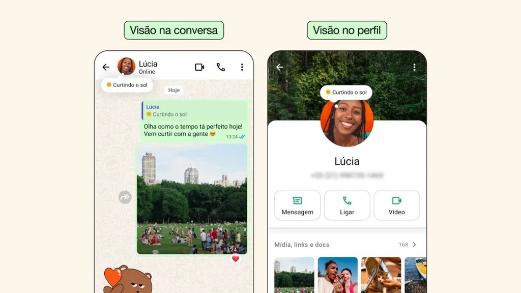 WhatsApp libera duas novas funcionalidades; uma delas é o Recado