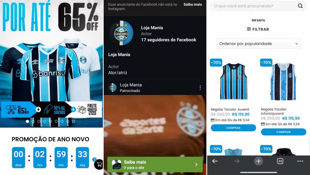 Operação investiga uso de deepfake de ex-jogador em golpe que imitava loja oficial do Grêmio