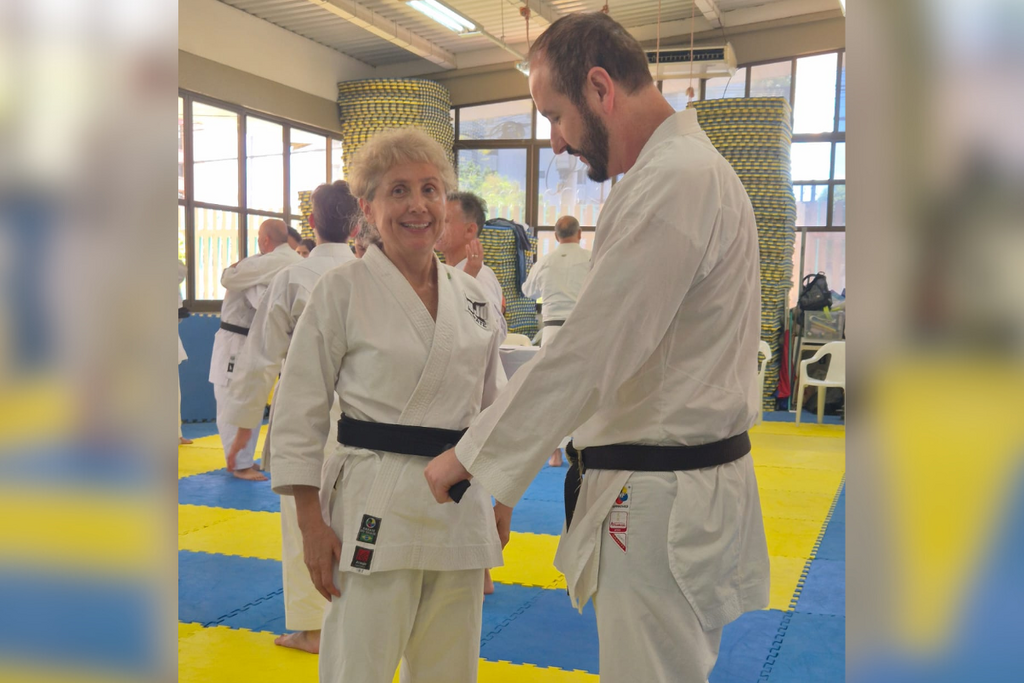Atleta de Santa Maria conquista a faixa preta no karatê