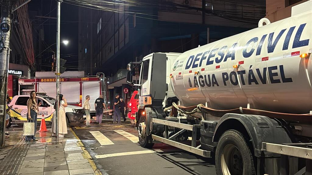 Comunicado da prefeitura de Santa Maria sobre incêndio no centro da cidade