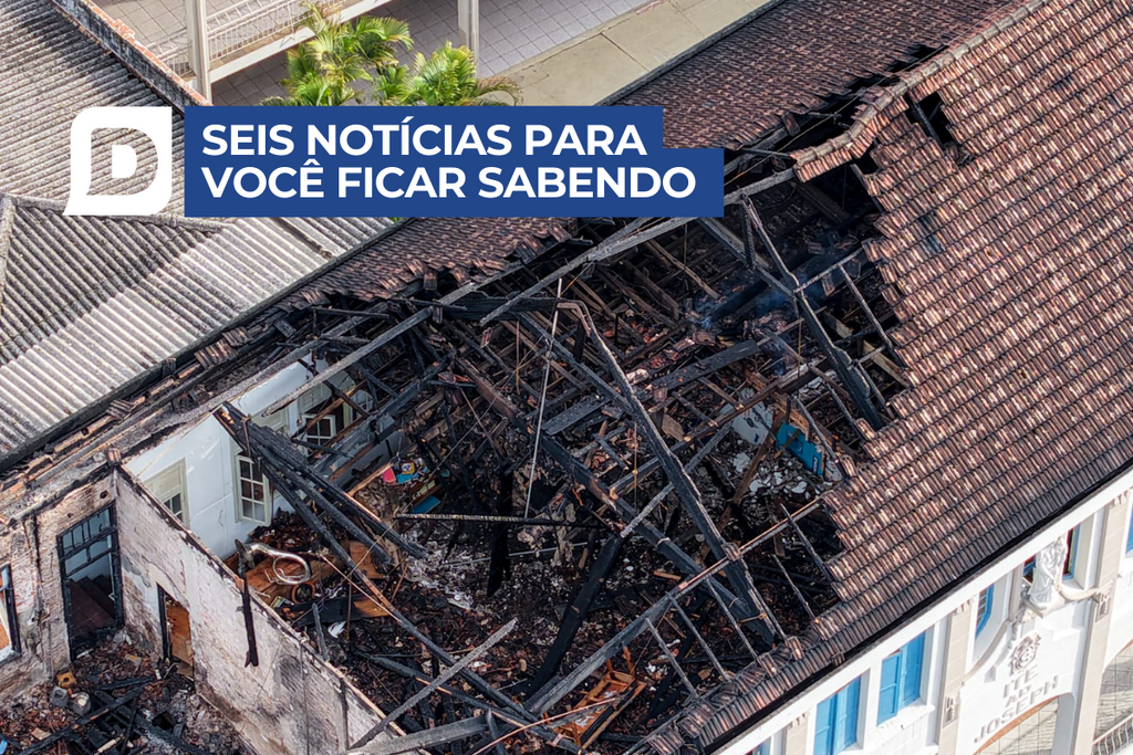 Nova perícia será realizada no Colégio Marista após incêndio de grandes proporções e outras notícias
