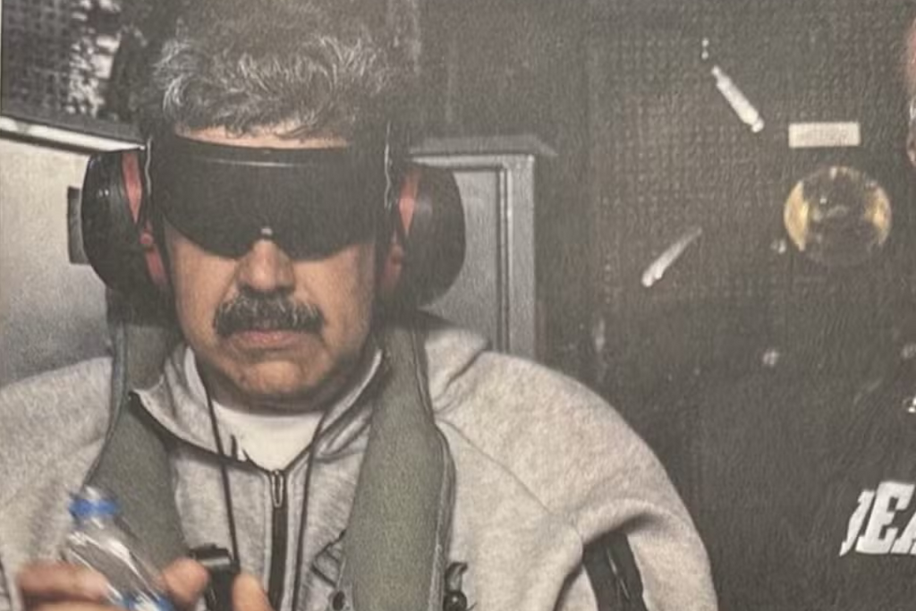 Após ataques à Venezuela, Trump divulga foto de Nicólas Maduro vendado