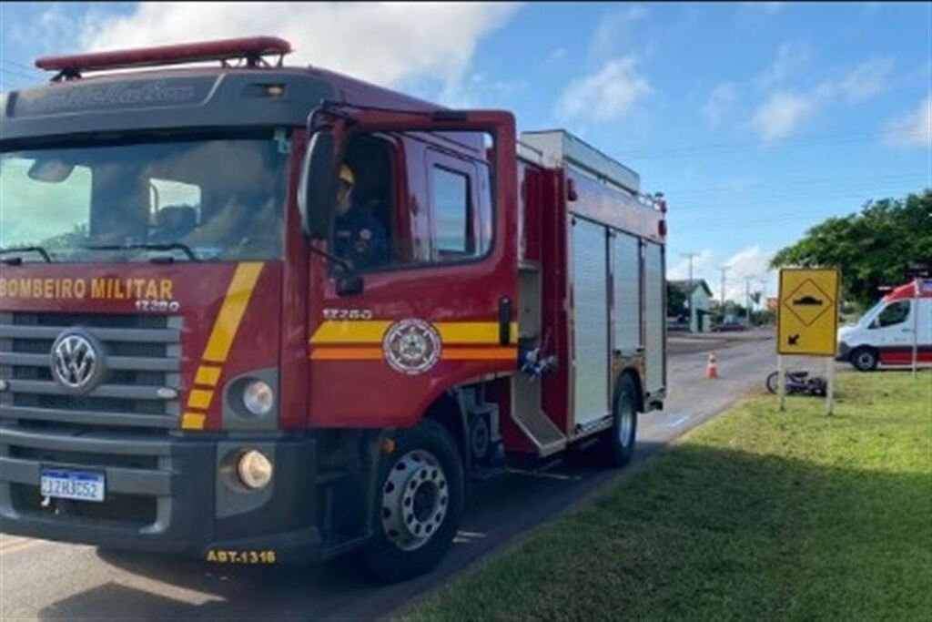 Motociclista fica ferido após colisão na ERS-149, em Restinga Sêca