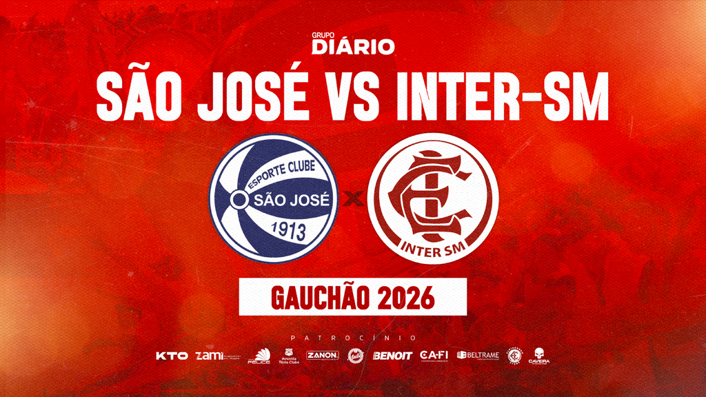 Acompanhe São José x Inter-SM na estreia do Gauchão 2026