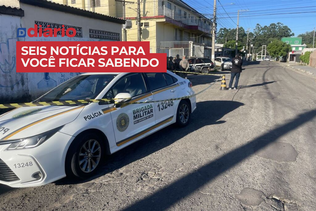 Homem é morto a tiros em Santa Maria durante ocorrência atendida pela Brigada Militar, que foi chamada pela família e outras notícias