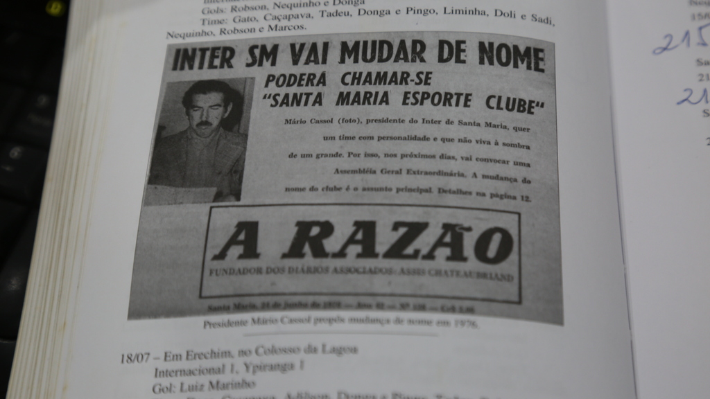 Foto: Thais Immig (Diário) - Ao longo dos anos, muitas foram as tentativas de desvincular o clube do Inter de Porto Alegre e fortalecer a identidade do time santa-mariense