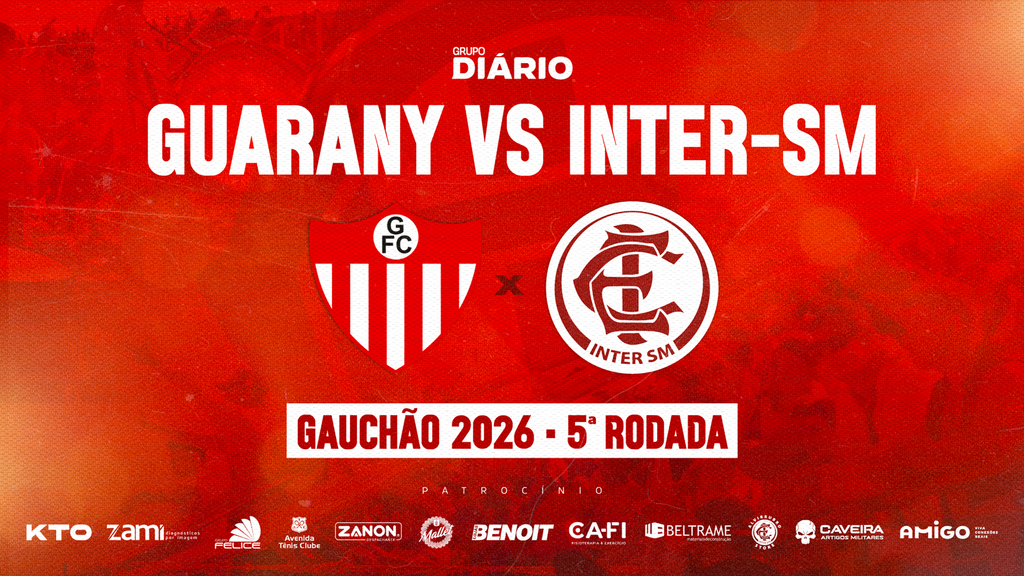 Confira como foi a cobertura de Guarany de Bagé 1 x 0 Inter-SM pela 5ª rodada do Gauchão 2026
