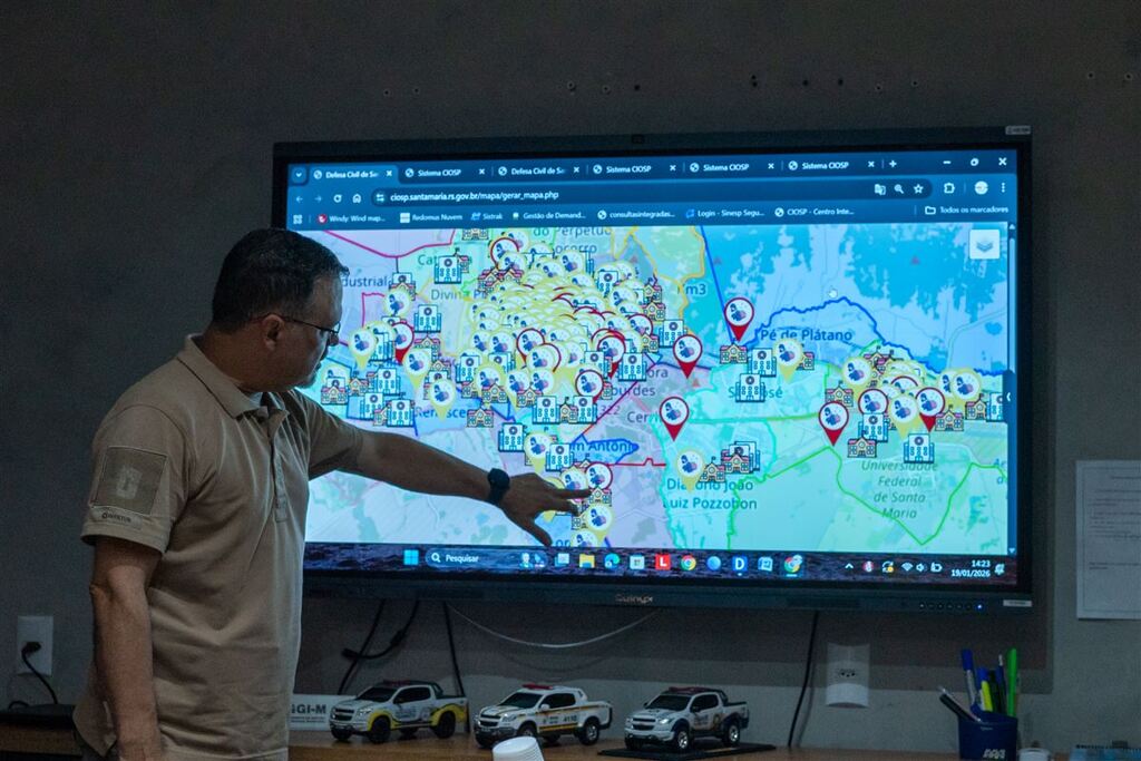 Centro e Camobi concentram furtos de fios em Santa Maria, aponta mapeamento do Ciosp