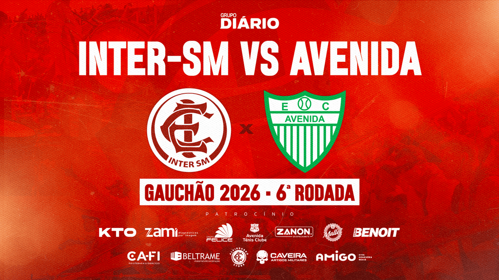 Confira como foi a cobertura de Inter-SM 1 x 0 Avenida pela 6ª rodada do Gauchão 2026