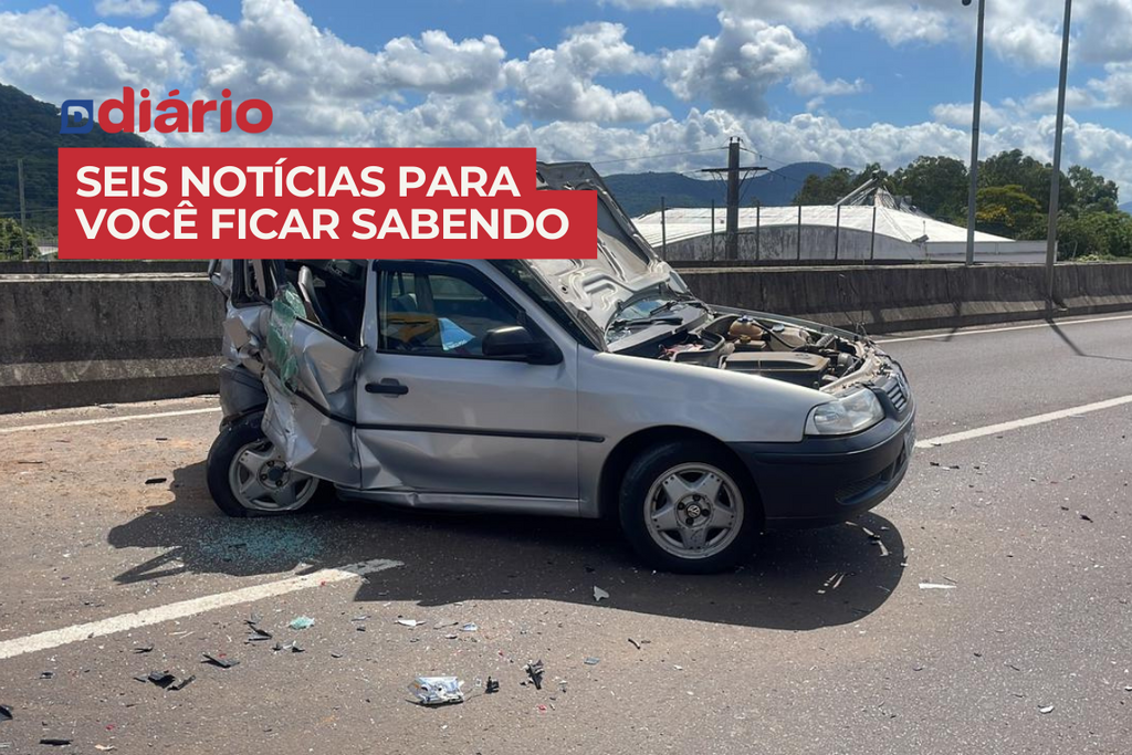  Motorista desce para fechar capô de carro na Faixa Velha de Camobi e morre após ser arremessado de viaduto e outras notícias