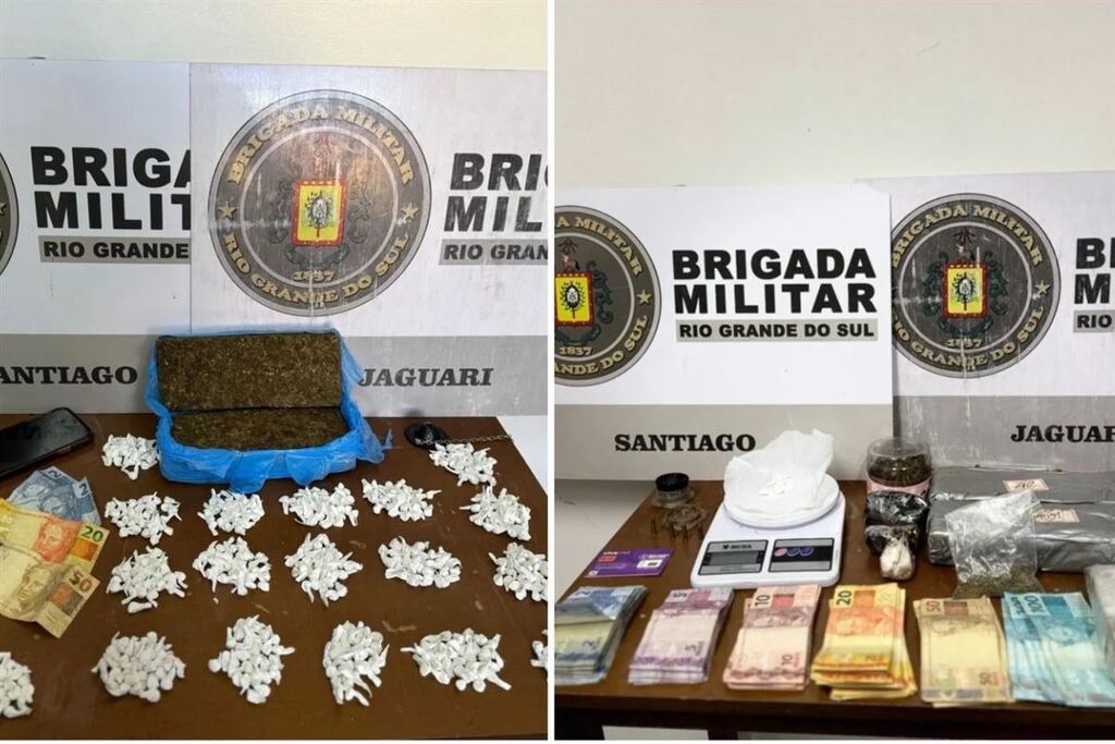 Brigada Militar prende mulher por tráfico e apreende drogas e adolescente em cidade da região