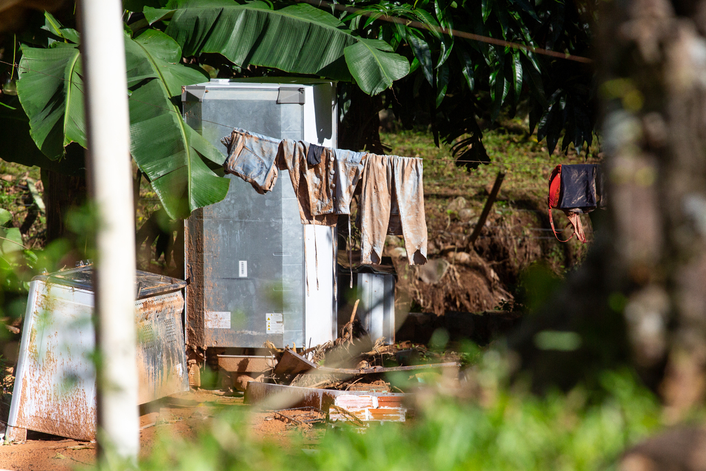 Foto: Beto Albert (Diário/Arquivo) - No Caixa de Lembranças, os objetos perdidos se tornam ponto de partida para contar histórias de dor. Na foto, em Faxinal do Soturno, em maio de 2024, mostra o cenário pós-desastre.