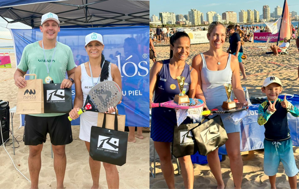 Fotos: Arquivo pessoal - Tais Amaral venceu na categoria mista A, ao lado Eduardo Balen, e na A feminina, junto de Clarissa Dotto