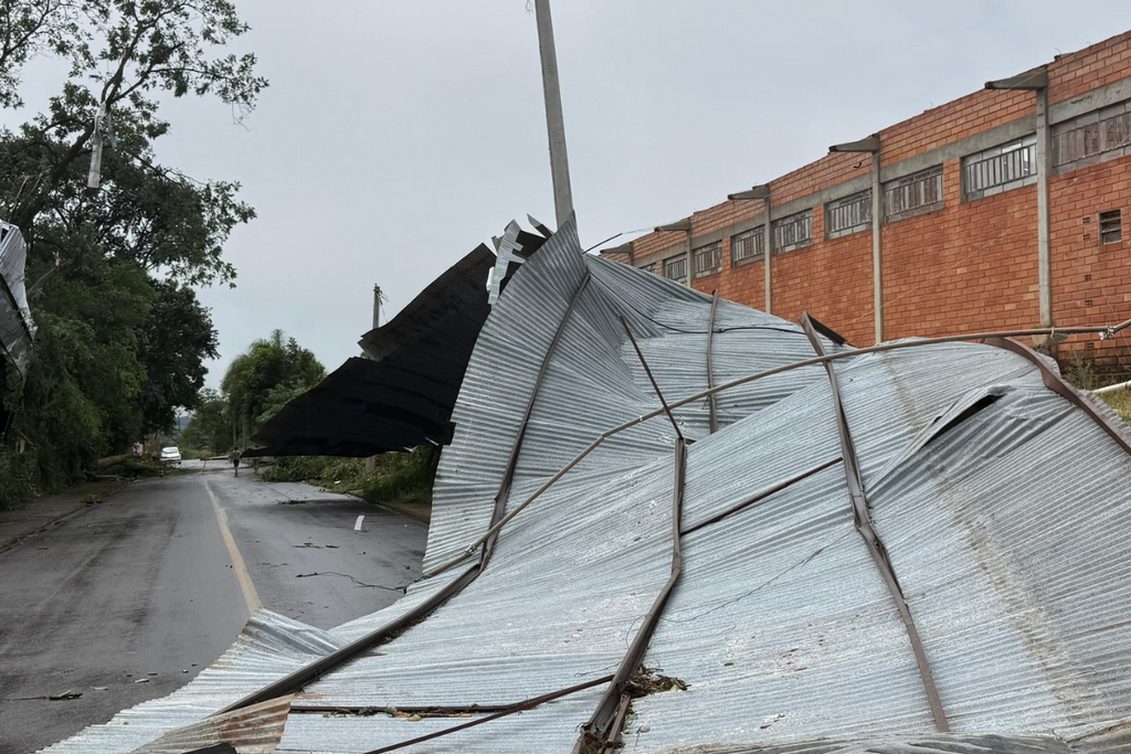 Temporal deixa cidade do norte do Estado com quase 500 residências danificadas e cerca de 2 mil pessoas afetadas