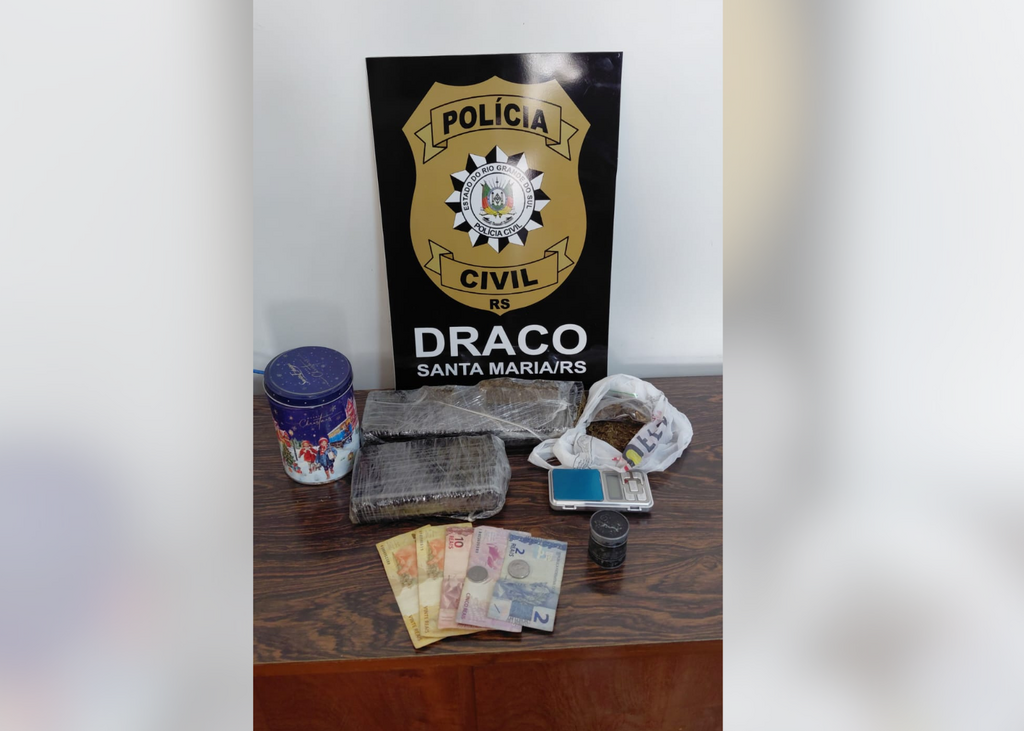 Polícia Civil prende mulher em flagrante por tráfico de drogas no Centro de Santa Maria