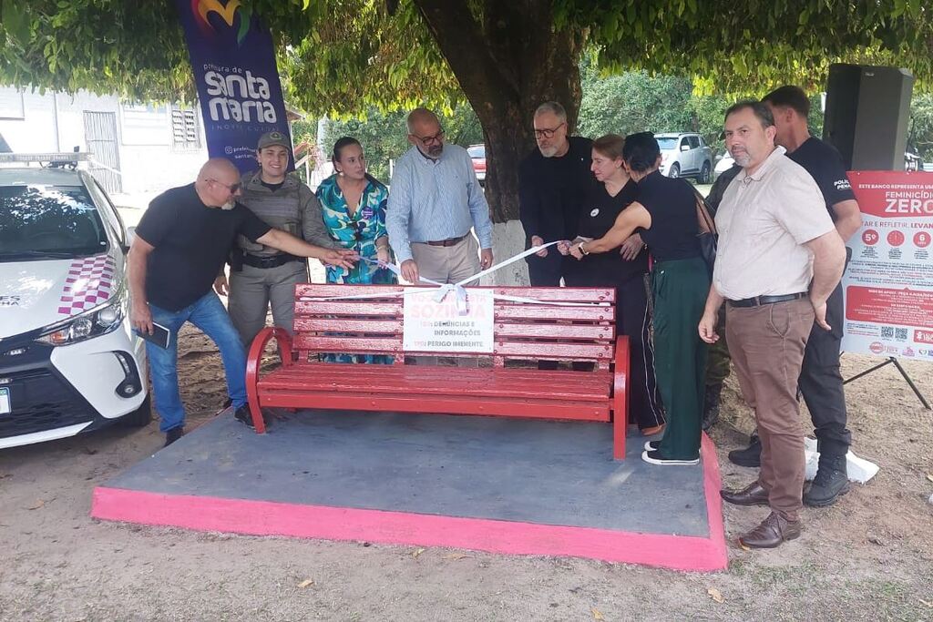 Santa Maria inaugura sétimo Banco Vermelho e reforça ações de enfrentamento ao feminicídio