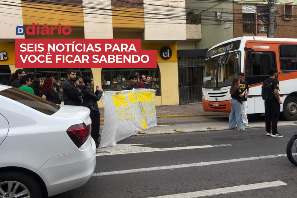 Prefeitura emite nota sobre mobilização de estudantes contra aumento da tarifa de ônibus em Santa Maria e outras noticias