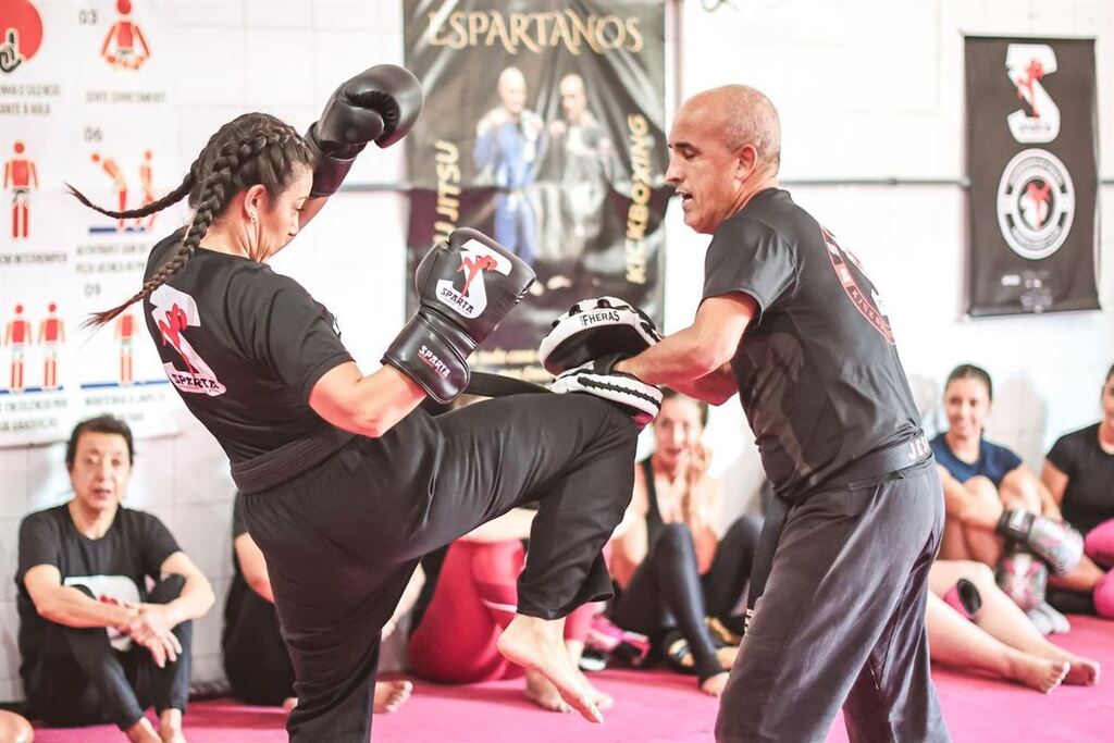 Foto: Gabriel Haesbaert /(Minha Foto em Jogo) - Atividade ocorreu na Academia Sparta, com a participação de 40 mulheres