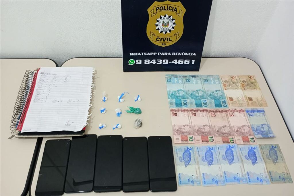 Operação da Polícia Civil desarticula ponto de tráfico e prende dois em Tupanciretã