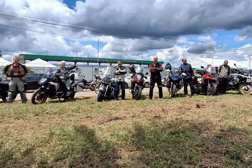 Foto: Gauderios do Asfalto - Grupo de oito motociclistas saiu de Santa Maria no dia 14 e chegaram na noite de quinta-feira (19) ao destino final