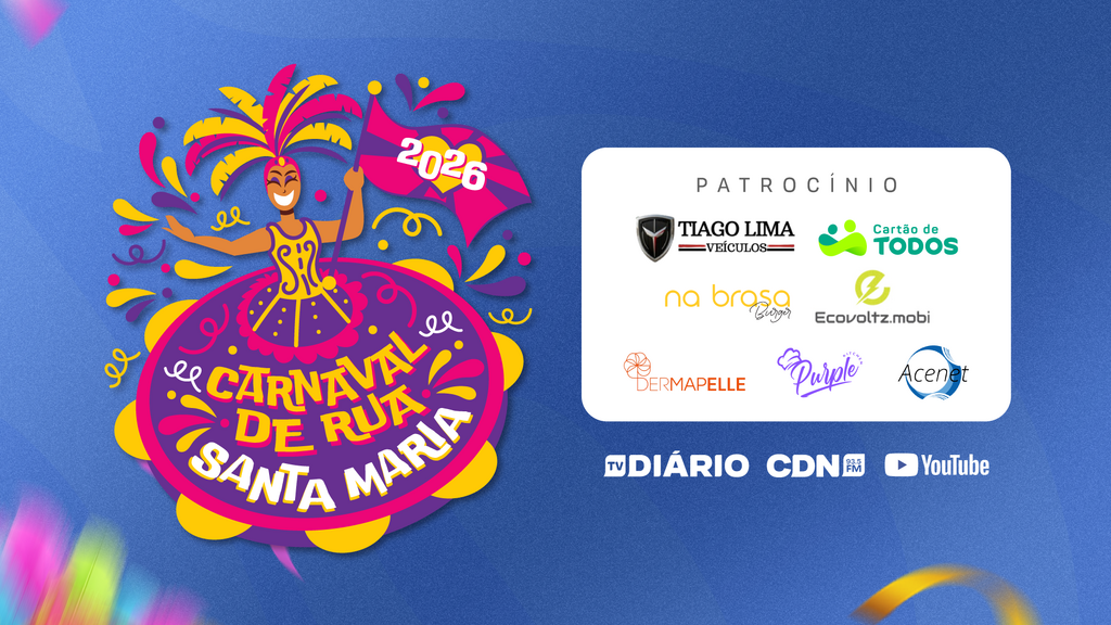 AO VIVO: Acompanhe agora a transmissão do Grupo Diário no retorno do Carnaval de Rua de Santa Maria