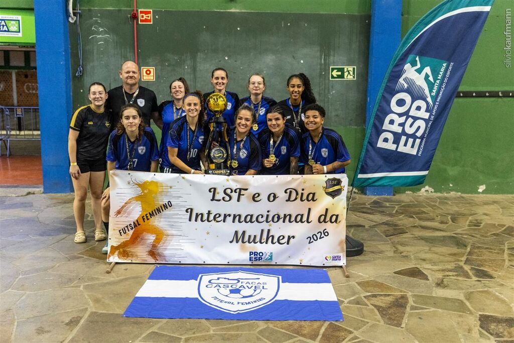 Facas Cascavel B é a campeã da 5ª Copa Santa Maria de Futsal Feminino Adulto