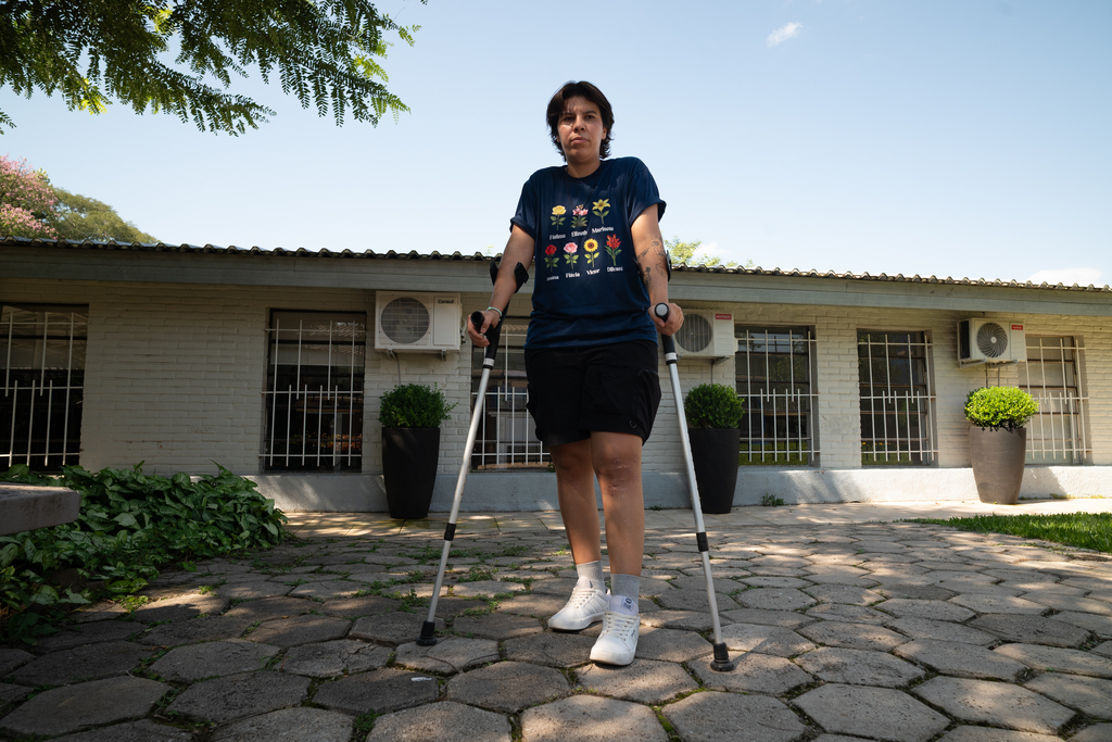 Foto: Vinicius Becker (Diário) - Liandra se recupera da cirurgia feita em março deste ano