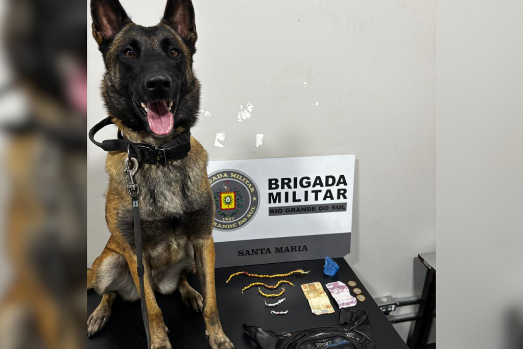 Brigada Militar prende homem com mais de 50 pedras de crack em Santa Maria