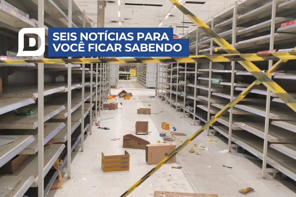 Carrefour do Monet tem prateleiras vazias e corrida por produtos antes de fechar as portas; e outras notícias