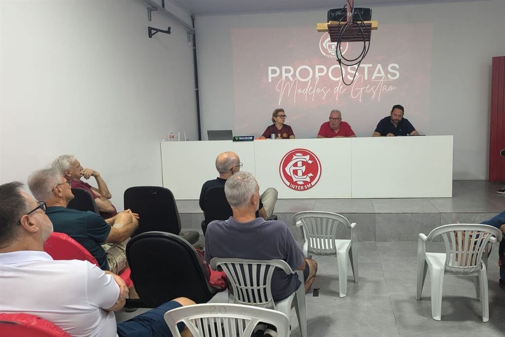 Foto: Inter-SM (Divulgação) - Encontro da segunda-feira (13) na Baixada teve como principais pautas o Conselho Deliberativo e o modelo de gestão a ser definido pelo clube para as próximas temporadas