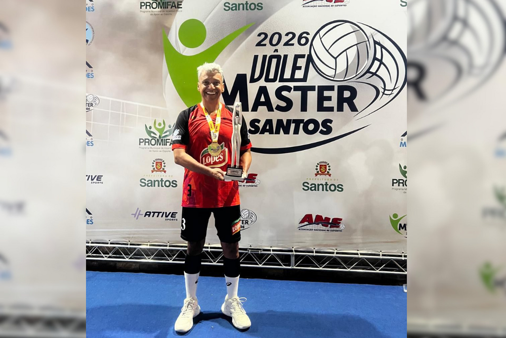 Foto: Arquivo pessoal - Jean-Pierre Avila disputou competição nacional de vôlei pelo Mannerriege de Joinville-SC. Ele foi o levantador da equipe catarinense