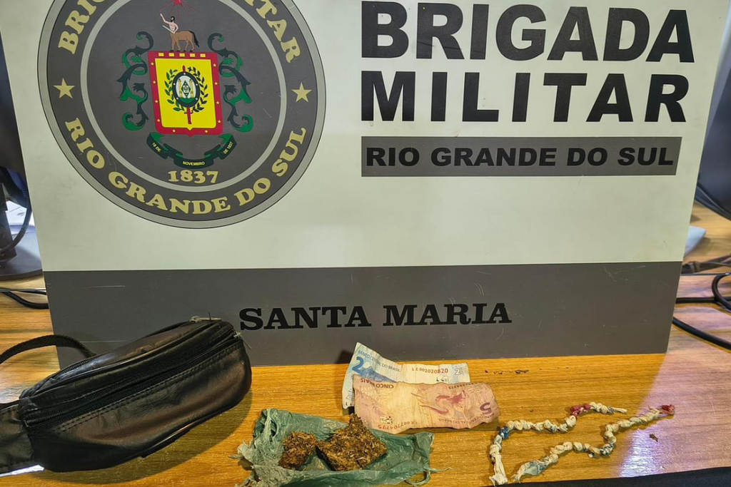 Brigada Militar prende foragido com drogas no Bairro Noal, em Santa Maria
