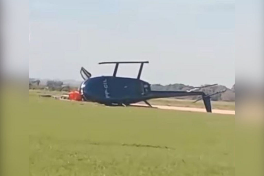 Helicóptero cai durante decolagem em São Gabriel