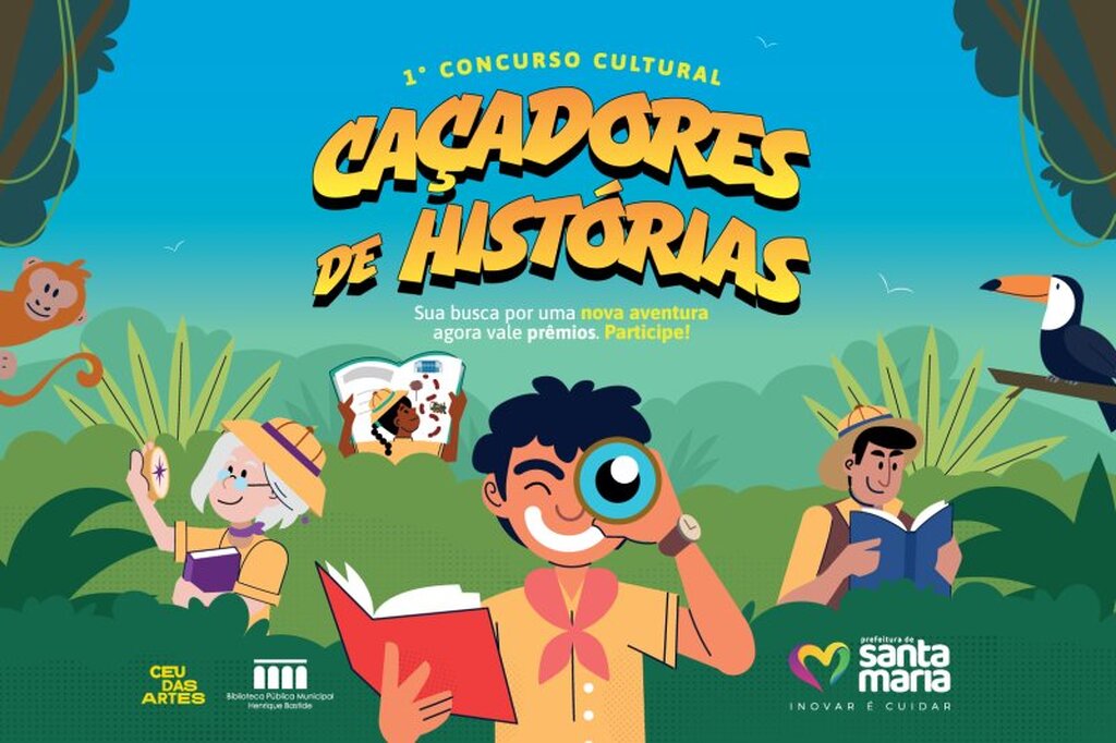 “Caçadores de Histórias” premiará quem mais ler nas bibliotecas até dezembro; confira como participar do concurso