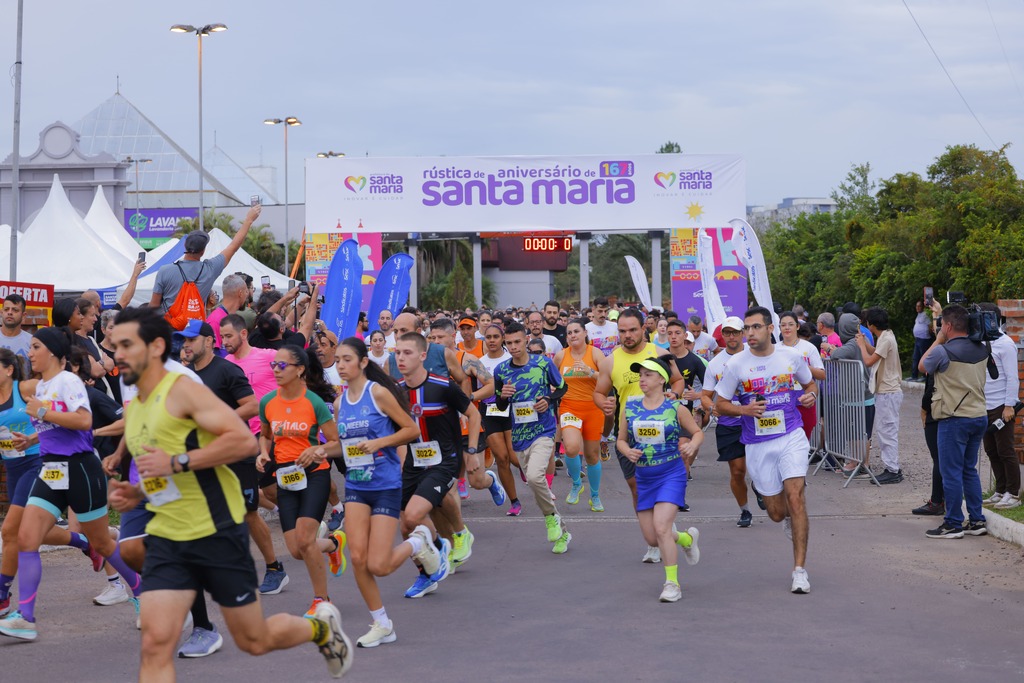 Com número recorde de inscritos, 3ª Rústica de Aniversário de Santa Maria ocorre neste domingo