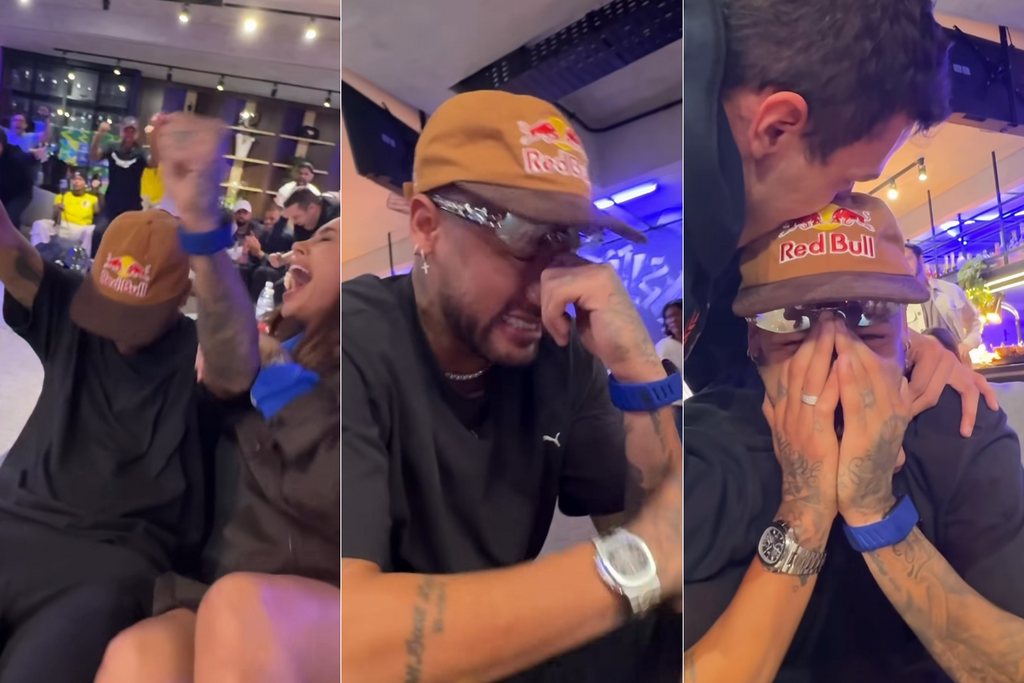 VÍDEO: Neymar reage emocionado à convocação para a Copa do Mundo ao lado de Bruna Biancardi e familiares