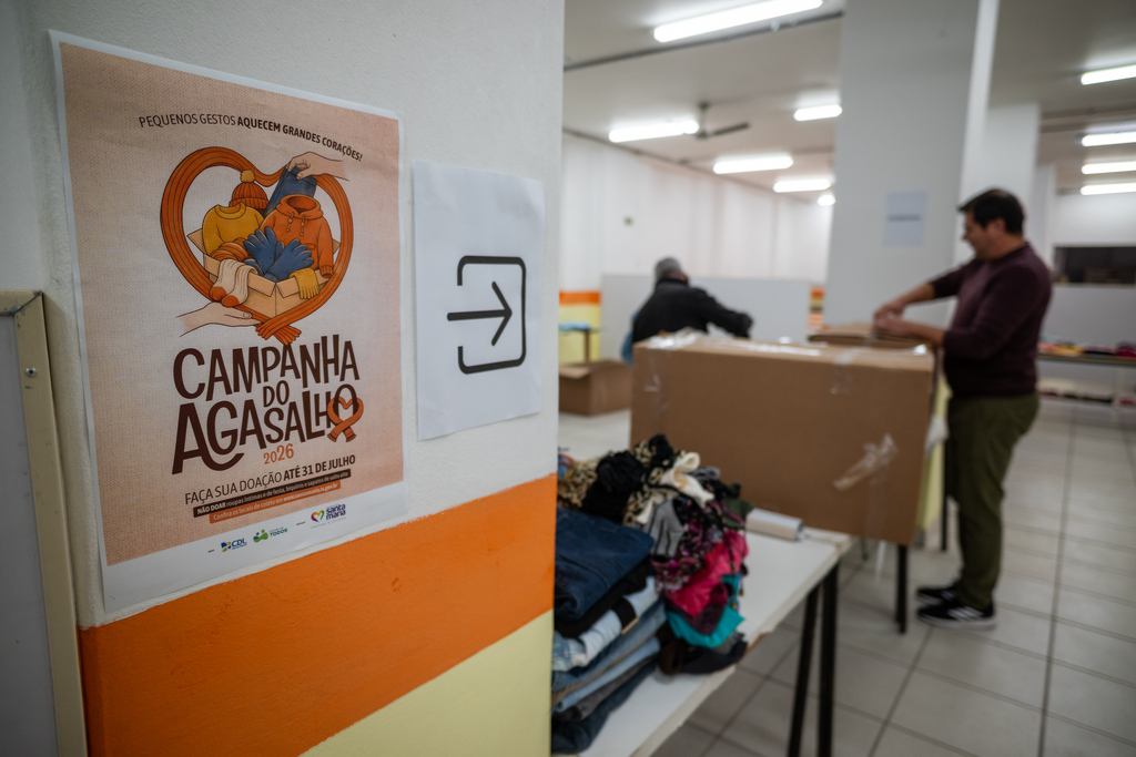 Atendimento da Campanha do Agasalho a pessoas em vulnerabilidade começa nesta quarta-feira em Santa Maria
